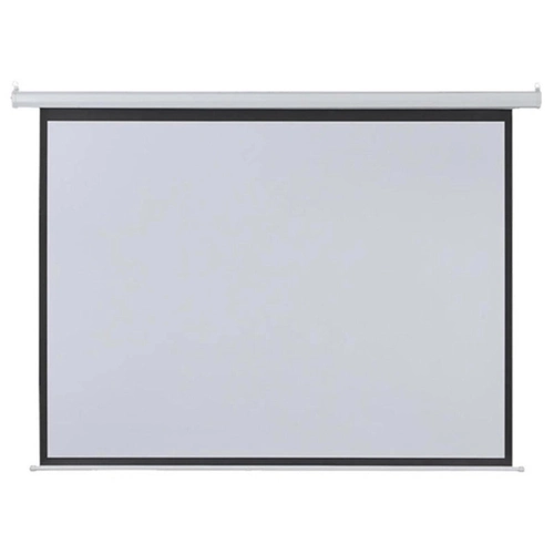Tela de Projeção Retrátil Elétrica 100 2,03 X1,52m 220v Com Controle Remoto Ac355