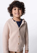 Cardigan Tricot com Botões Bege Hering - Masculino