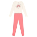 Conjunto Moletom Blusão e Calça Arco Íris Little Girl Rosa Brandili - Feminino