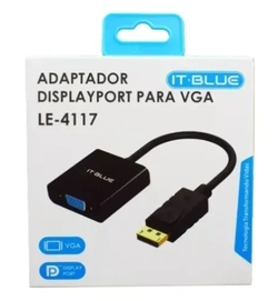 Adaptador Conversor Displayport Macho x VGA DB25 Fêmea Le-4117 - It-blue