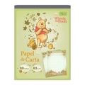 Bloco de papel carta com 50 folhas Pooh