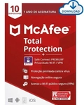 Total Protection Mcafee + 10 Dispositivos + 5 Vpns 1 Ano Esd - Mtc0alnrxr