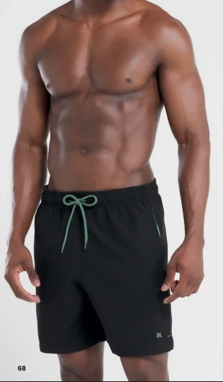 SHORTS ELASTANO LISO COM DETALHES SECAGEM RÁPIDA | MASH