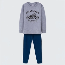 Conjunto de Camiseta Manga Longa e Calça Motor League Hering - Masculino