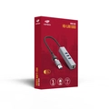 Hub Usb-C Tipo-C C3tech 3 Portas 3.0 + Rj45 - HU-LAN1000GY