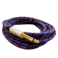 CABO PARA GUITARRA - P10 X P10 5M TEXTIL AZUL - STORM