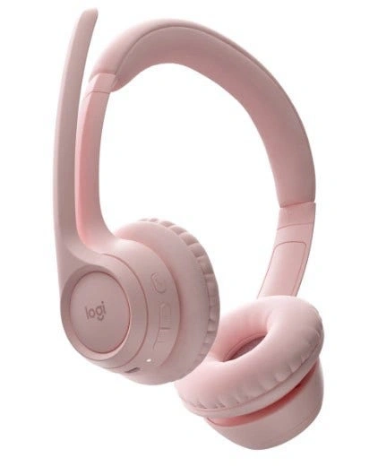Headset Logitech Zone 300 Rosa Sem Fio - 981-001411