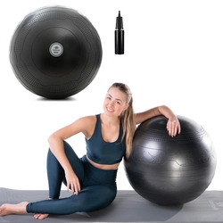 Bola de Pilates Suíça 65cm Para Exercícios Fortalecimento Muscular Tecnologia Anti Estouro EssenceFit