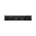 NAS Synology Rackstation 8 baias RS1221RP+ 2U (Ryzen V1500B, 4GB DDR4, 4x 1GbE LAN, 1x PCIe x8 slot, 2x PSU, sem discos)