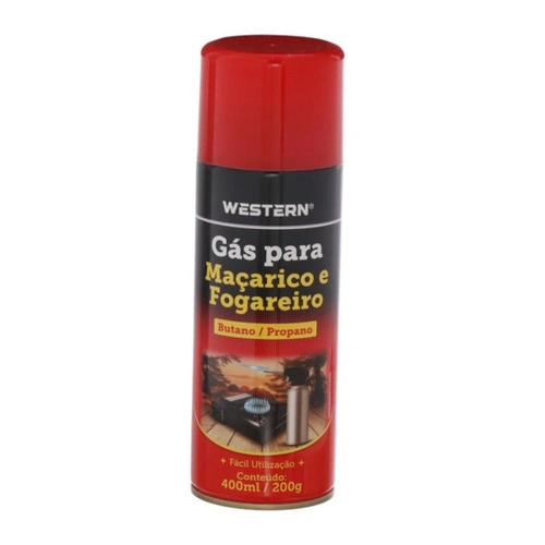 Gas Para Macarico e Fogareiro Western 400ml