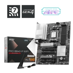 Placa Mãe MSI PRO B840-P WIFI, Chipset B840, AMD AM5, ATX, DDR5