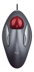 Mouse Logitech Marble Trackman Usb/ps2 Prata 910-000806