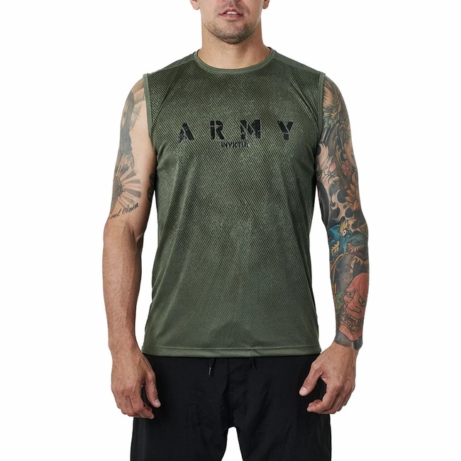 Camiseta Action Básica Regata Army  - Verde (Invictus)
