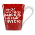 Caneca Porcelana Internacional Times de Futebol Vermelho/Branco