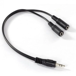 Cabo y P2 Macho x 2 P2 Femea 30cm P2mp2f