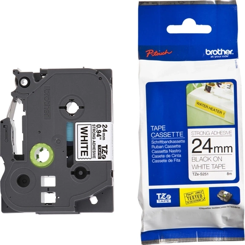 Fita Brother Preto/branco Para Rotuladores - Tzes251