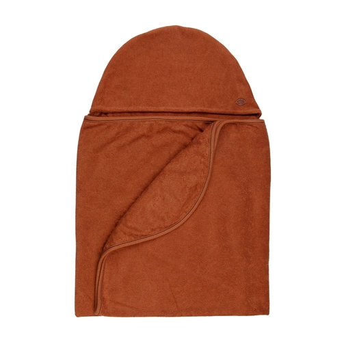 Maxi Toalha de Banho com Capuz Terracota