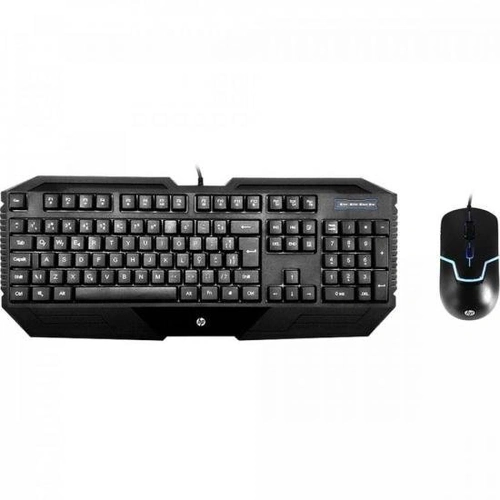 Kit Teclado e Mouse HP Usb Gamer GK1000 Preto