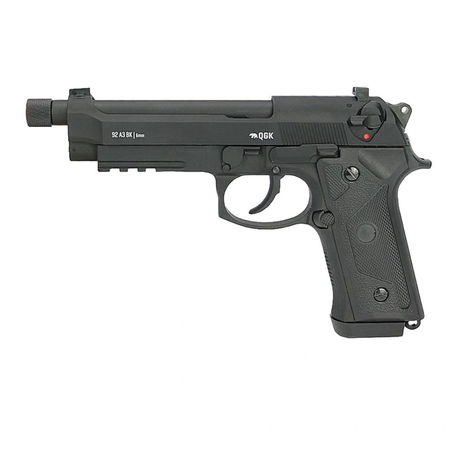 Pistola de Airsoft a Gás Green Gás QGK 92 A3 BK Slide Metal GBB 6mm (QGK)