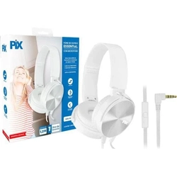 Fone De Ouvido Com Microfone Pix - Essential Flat Branco