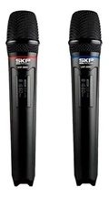 MICROFONE SEM FIO DE MAO DUPLO UHF 300D
