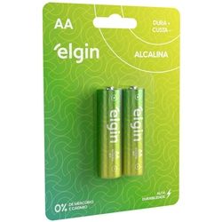 Pilha AA Alcalina C/2 Elgin 82152