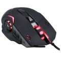 Mouse Gamer Galatica 2400 Dpi Led Vermelho Cabo Usb 1.8 Metros Trançado