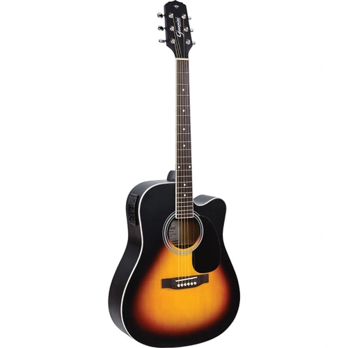 Violao Eletrico Aco Folk Cutaway Gdc-1 Ceq Vsb (vintage Sunburst) Giannini
