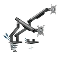 Suporte Articulado C/ Mola  para 2 Monitores- 17-32 C/ 2x Usb 3.0 - Cinza - Sm-015gd