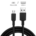 Cabo Micro Usb para Usb a 2.0 - Preto - 2 Metros - Pmuap-2