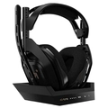 Headset Astro, Gaming A50 + Base Station Gen 4 com Áudio Dolby/Dolby Atmos, Preto/Dourado, Sem Fio - 939-001681