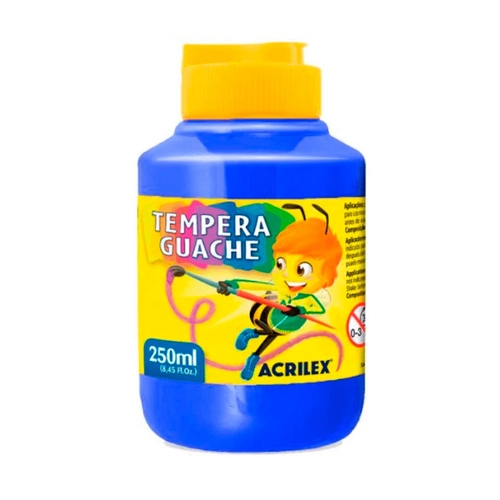 Tinta Guache 501 Azul Turquesa 250ml Acrilex