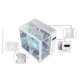 Gabinete Gamer K-Mex Aquario W8KI Cyberpunk Branco - CGW8KIRH002CB0X