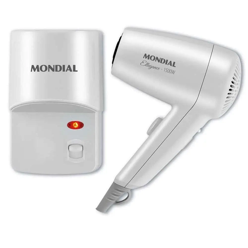 Secador de Cabelos  Ellegance 1500W com Suporte MONDIAL -127V