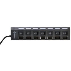 Hub Usb 2.0 7 Portas Com Cabo e Led Indicador - Huv-40