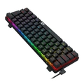 Teclado Mecânico Gamer Redragon Jax Iluminação Rainbow Preto 60% Switch Marrom K613-KB PT-BROWN
