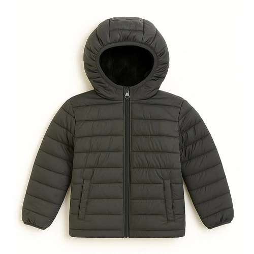 Jaqueta Puffer Peluciada com Capuz Grand Bazar  - Masculina