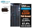 Kit Energia solar 200KWh - 1,86KWp com 3 Painéis Solares DAH 620W e MICRO INVERSOR DAH, Fibrocimento e metálica