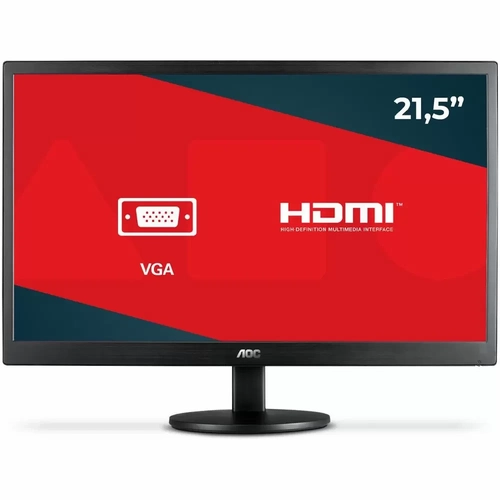 Monitor LED 21.5 AOC FullHD Widescreen Preto - E2270SWHEN