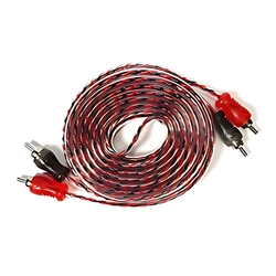 Cabo Rca 2x2 Nwt Transparente Automotivo 1m