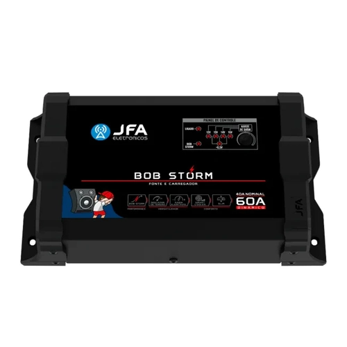 Fonte e Carregador De Bateria Jfa Automotivo Bob Storm 60a