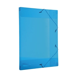 Pasta Aba Elástico Azul Ofício Lombo 2cm Dello