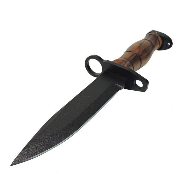 Faca Baioneta M9 Bélica - (Cabo de Madeira - Bainha Preta)