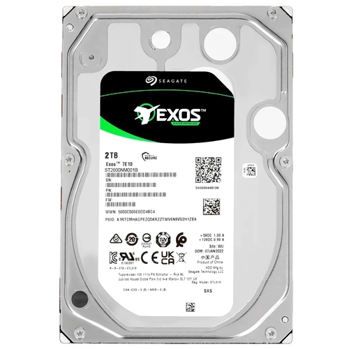 HD 2TB Seagate Sata III Exos SAS 7200rpm - St2000nm001b