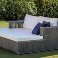 Chaise em Alumínio Epóxi e Corda Sintética  210X170 cm Dourados