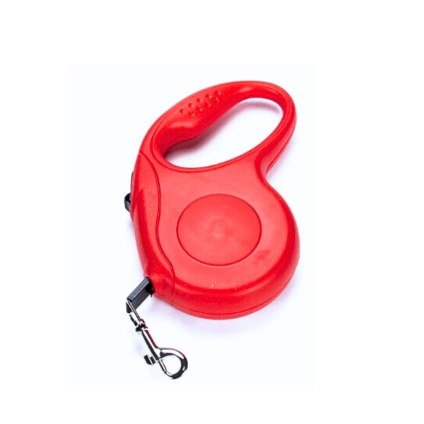 Guia Retrátil para Passeio com Cães 3 Metros Vermelho