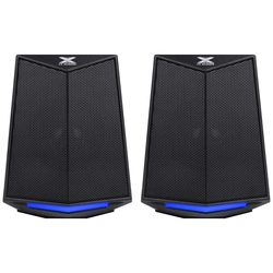 Caixa de Som Gamer 2.0 Crusade 6w Led Azul Vinik - Cxgcr6w