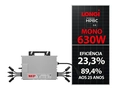 Gerador On Grid - 2,52kWp - Painel 630W Longi - Microinversor 2,25kW NEP - Estrutura Rosca Dupla Madeira