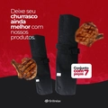 Kit Churrasco Completo 7 Peças Avental Espátula Pegador Luva Saleiro Garfo Aço Inox Grillrelax