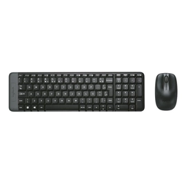 Kit Teclado e Mouse Logitech Mk220 Preto Sem Fio 920-004431-c